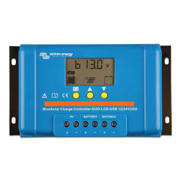 Victron Energy BlueSolar PWM Duo LCD & USB 12/24V 20A