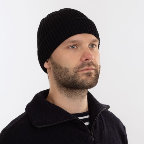 Zeemansmuts 100% Merino navy
