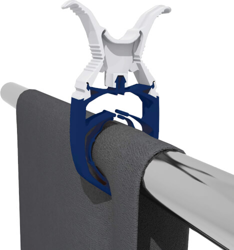 Fixclip Knijper wit/navy