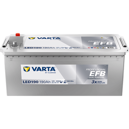 Varta Accu 190Ah DC semi tractie marine