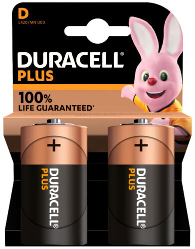 Duracell Plus D batterij