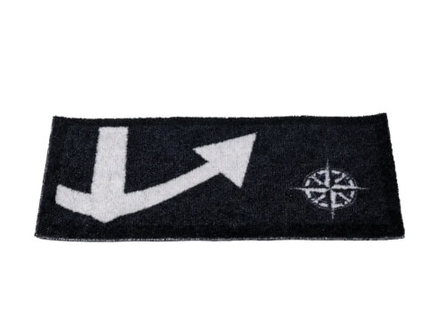 ARC Marine Deurmat Anchor Black - 55 x 25 cm