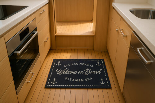 Marine Business Non-slip Mat Vitamine Sea Welcome