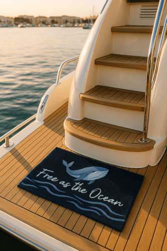 Marine Business Non-slip Mat Free As The Ocean Welcome