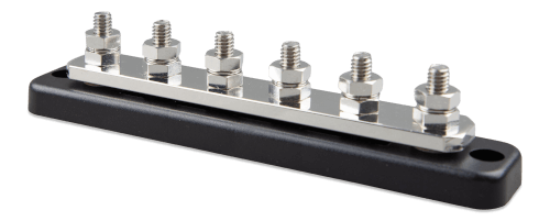 Victron Energy Busbar 250A 2P with 6 screws + cover