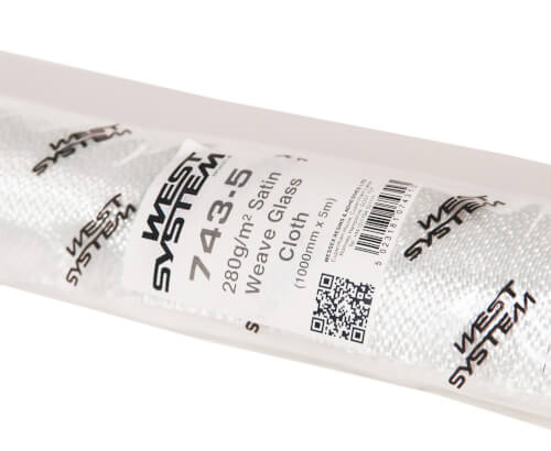 West System 743-5 Glasweefseldoek 100 cm x 1 meter 280g/m2