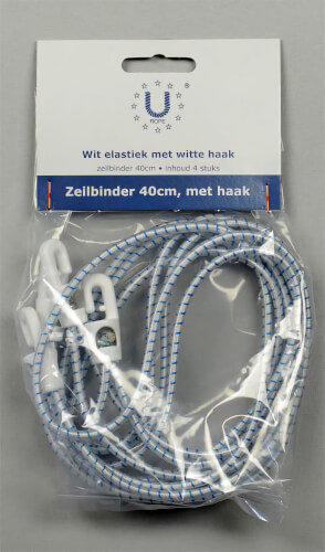 U-Rope Elastieken met haakje en lus 40 cm