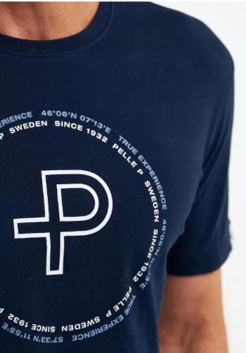 Perus Organic Logo Tee dark navy