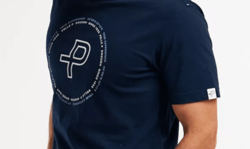 Perus Organic Logo Tee dark navy
