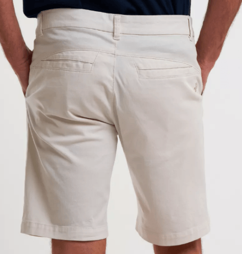 Pelle P Crew Organic Cotton Shorts sand dollar white
