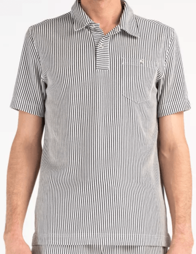 Pelle P Brassie Polo dark navy stripe