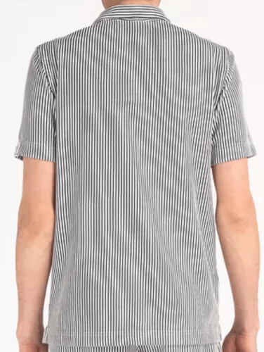 Pelle P Brassie Polo dark navy stripe