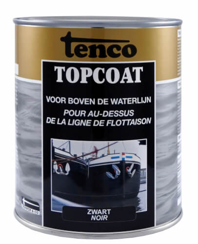 Tenco Topcoat zwart bovenwater coating