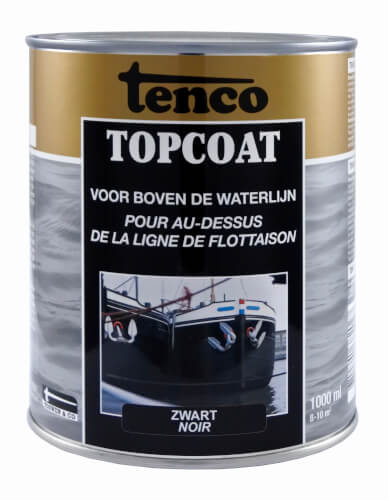 Tenco Topcoat zwart bovenwater coating