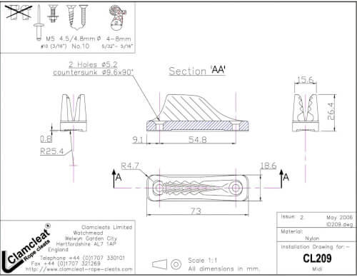 Clamcleat CL209 Midi