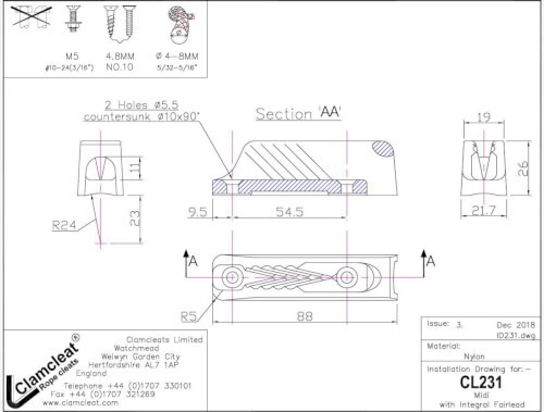 Clamcleat CL231 Midi