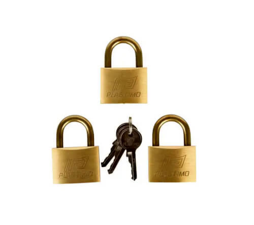 Plastimo A17581 set van 3 hangsloten 40 mm