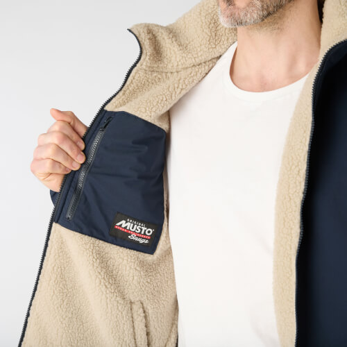 Musto 85183 Snug Reversible Pile Jacket navy