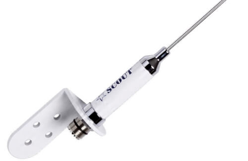 Scout KM-3A VHF Marifoonantenne RVS met mastbeugel