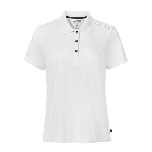 Musto Evolution 82443 Women Crew Sunblock Short Sleeve Polo wit