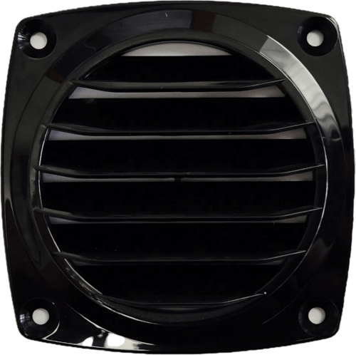 Talamex Ventilatierooster zwart 94 x 94 mm