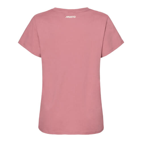 Musto 85099 Women Original V-Neck Short Sleeve T-shirt pink