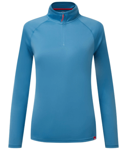 Gill UV009 Women UV Tec Zip Tee Long Sleeve seascape